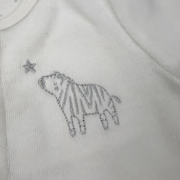 Magnetic Me White Velour Magnet Closure Sleeper - Picture 3 of 8